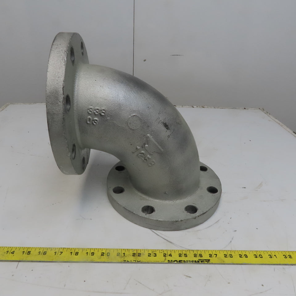 Anvil 90° Elbow Cast Iron 5" Flanged Class 125 W/Liner