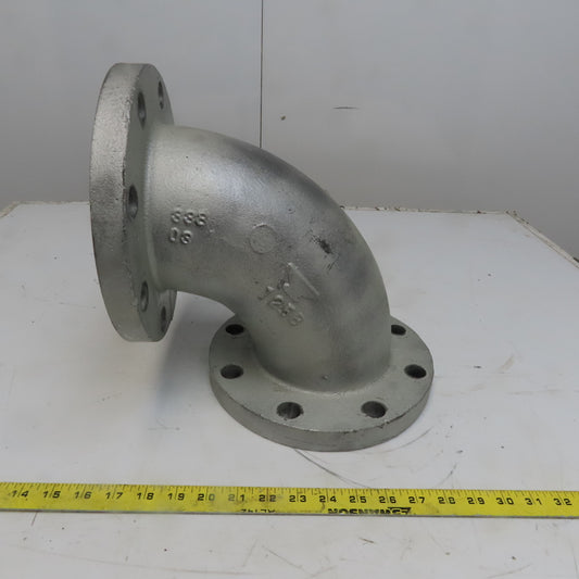 Anvil 90° Elbow Cast Iron 5" Flanged Class 125 W/Liner