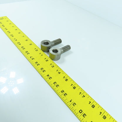 ES20079W 16mm-2.00 Locking Eye Bolt M6-1.0 Set Screw 15mm ID 71mm OAL Lot Of 2