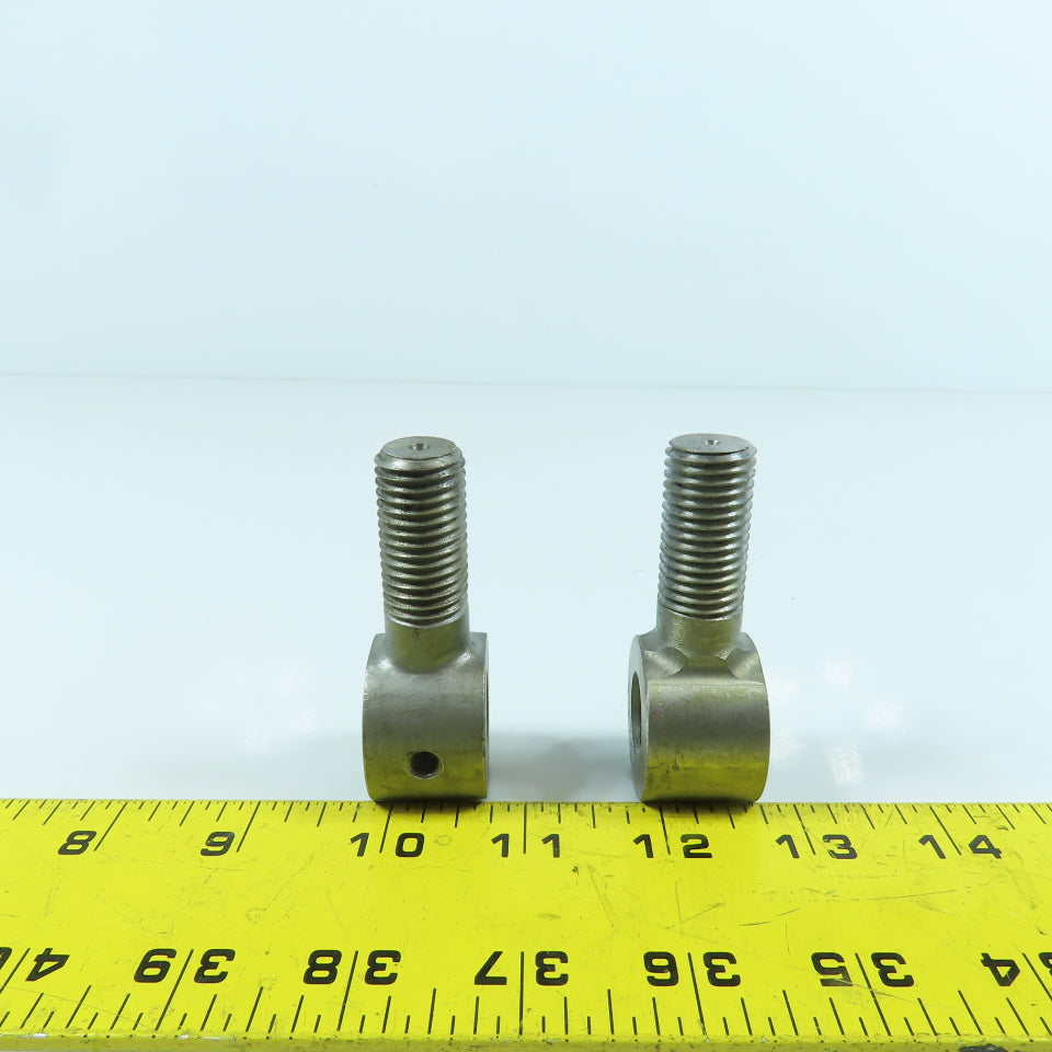 ES20079W 16mm-2.00 Locking Eye Bolt M6-1.0 Set Screw 15mm ID 71mm OAL Lot Of 2