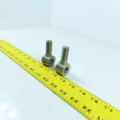 ES20079W 16mm-2.00 Locking Eye Bolt M6-1.0 Set Screw 15mm ID 71mm OAL Lot Of 2