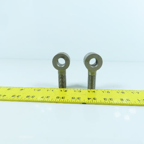 ES20079W 16mm-2.00 Locking Eye Bolt M6-1.0 Set Screw 15mm ID 71mm OAL Lot Of 2