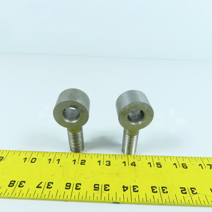ES20079W 16mm-2.00 Locking Eye Bolt M6-1.0 Set Screw 15mm ID 71mm OAL Lot Of 2