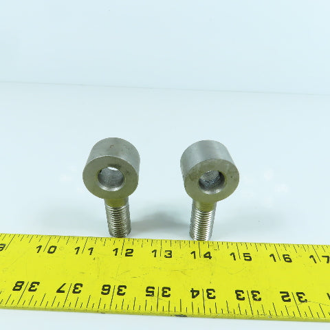 ES20079W 16mm-2.00 Locking Eye Bolt M6-1.0 Set Screw 15mm ID 71mm OAL Lot Of 2