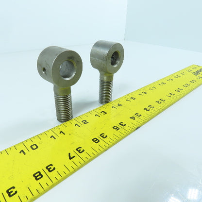 ES20079W 16mm-2.00 Locking Eye Bolt M6-1.0 Set Screw 15mm ID 71mm OAL Lot Of 2
