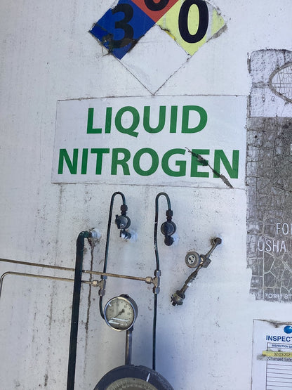 Liquid Nitrogen Double Wall Steel Vertical Tank Approx 20,000 Gallon