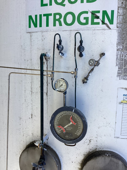 Liquid Nitrogen Double Wall Steel Vertical Tank Approx 20,000 Gallon