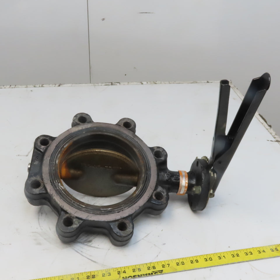 Milwaukee ML223E AS 6" Butterfly Valve Lug Style Ductile Iron W/ Handle