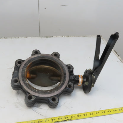 Milwaukee ML223E AS 6" Butterfly Valve Lug Style Ductile Iron W/ Handle