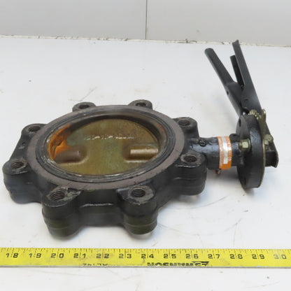 Milwaukee ML223E AS 6" Butterfly Valve Lug Style Ductile Iron W/ Handle