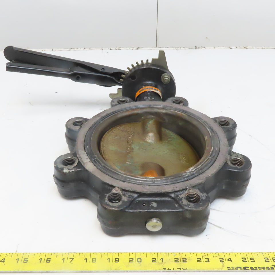 Milwaukee ML223E AS 6" Butterfly Valve Lug Style Ductile Iron W/ Handle