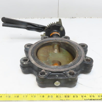 Milwaukee ML223E AS 6" Butterfly Valve Lug Style Ductile Iron W/ Handle
