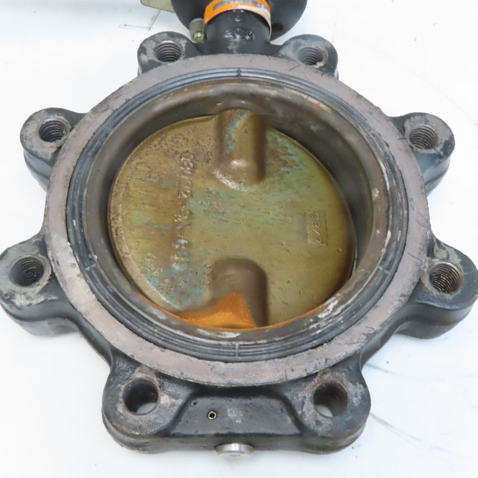 Milwaukee ML223E AS 6" Butterfly Valve Lug Style Ductile Iron W/ Handle