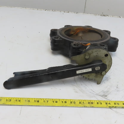 Milwaukee ML223E AS 6" Butterfly Valve Lug Style Ductile Iron W/ Handle