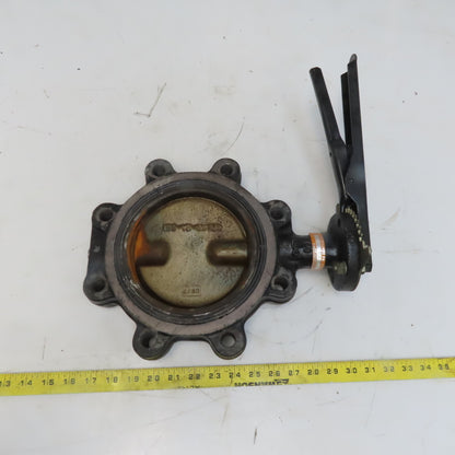 Milwaukee ML223E AS 6" Butterfly Valve Lug Style Ductile Iron W/ Handle
