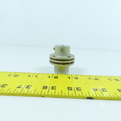 11mm x 11mm Flexible Disc Coupling Aluminum 38mm OD x 40mm OAL