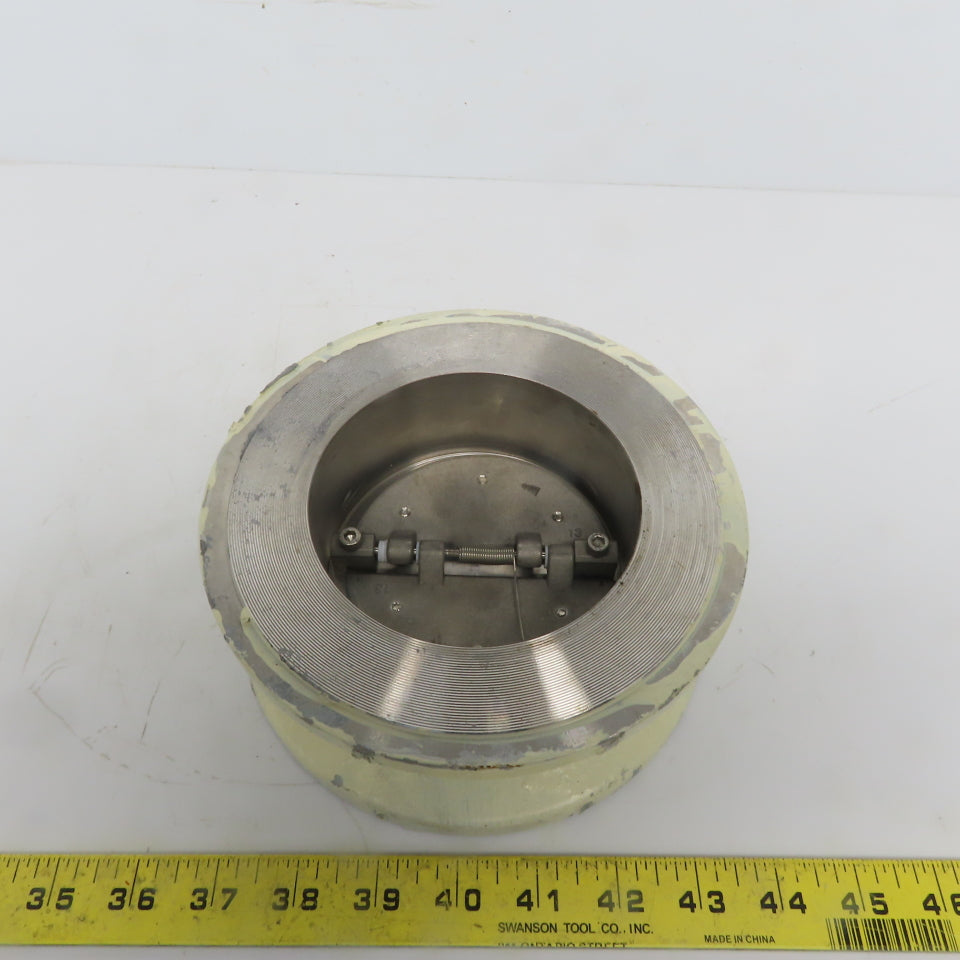 Techno 4" Dual Plate Wafer Style Check Valve Broken Spring