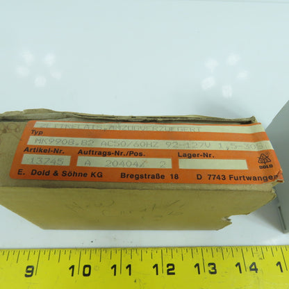 E Dold & Sohne MK9908.82 Time Delay Relay 92-127V 0.05-1.5-30 Sec