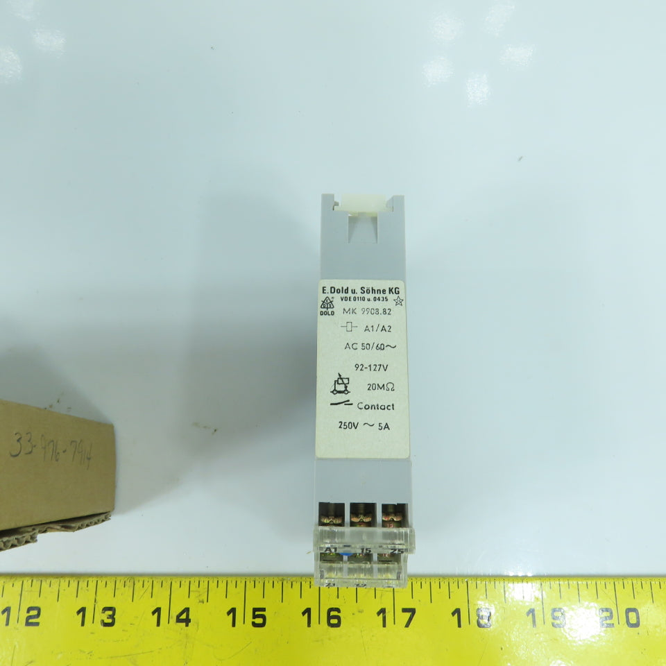 E Dold & Sohne MK9908.82 Time Delay Relay 92-127V 0.05-1.5-30 Sec