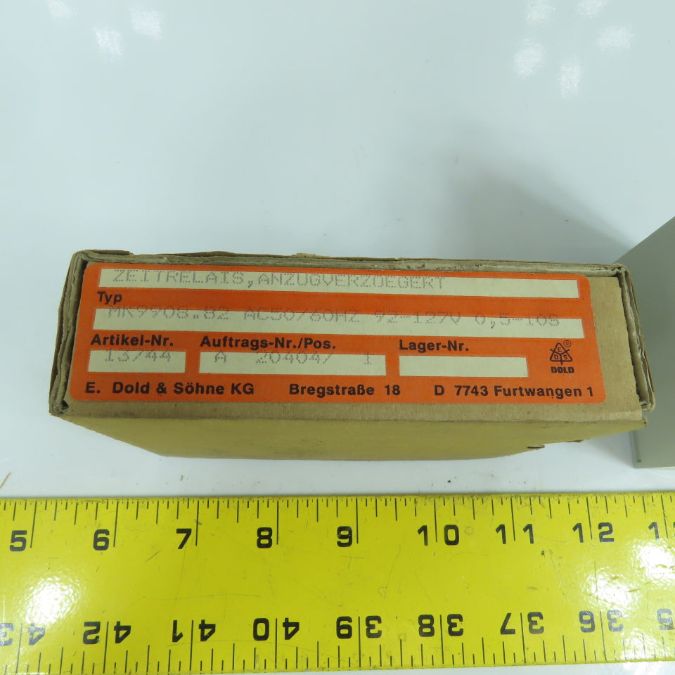 E Dold & Sohne MK9908.82 Time Delay Relay 92-127V 0.5-10 Seconds