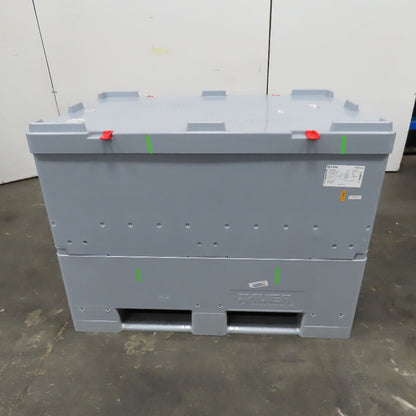 Auer IBC 500 32" x 48" x 27-1/2" Tall Foldable IBC Tote Box Lot Of 5