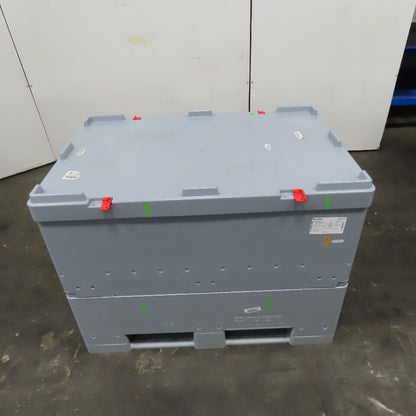 Auer IBC 500 32" x 48" x 27-1/2" Tall Foldable IBC Tote Box Lot Of 5