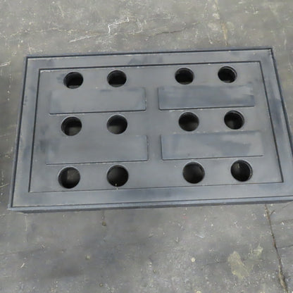 Bardwell Plastics 40" x 25" x 12" Tall Plastic Dunnage Riser Rack Lot Of 4