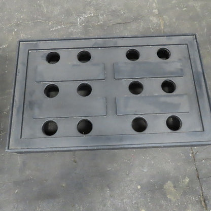 Bardwell Plastics 40" x 25" x 12" Tall Plastic Dunnage Riser Rack Lot Of 4
