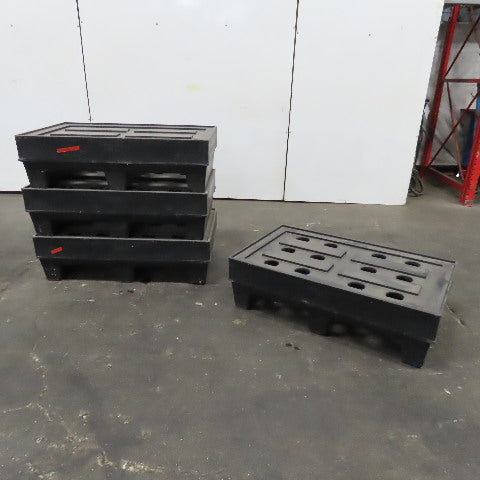 Bardwell Plastics 40" x 25" x 12" Tall Plastic Dunnage Riser Rack Lot Of 4