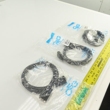C2G 52032 15FT DB9 Male x Female Null Modem Cable Black Lot Of 3