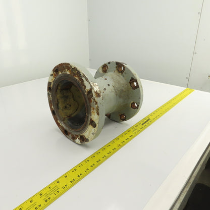 5" x 6-3/4" Flanged Cast Iron Offset Eccentric Pipe Reducer Coupling