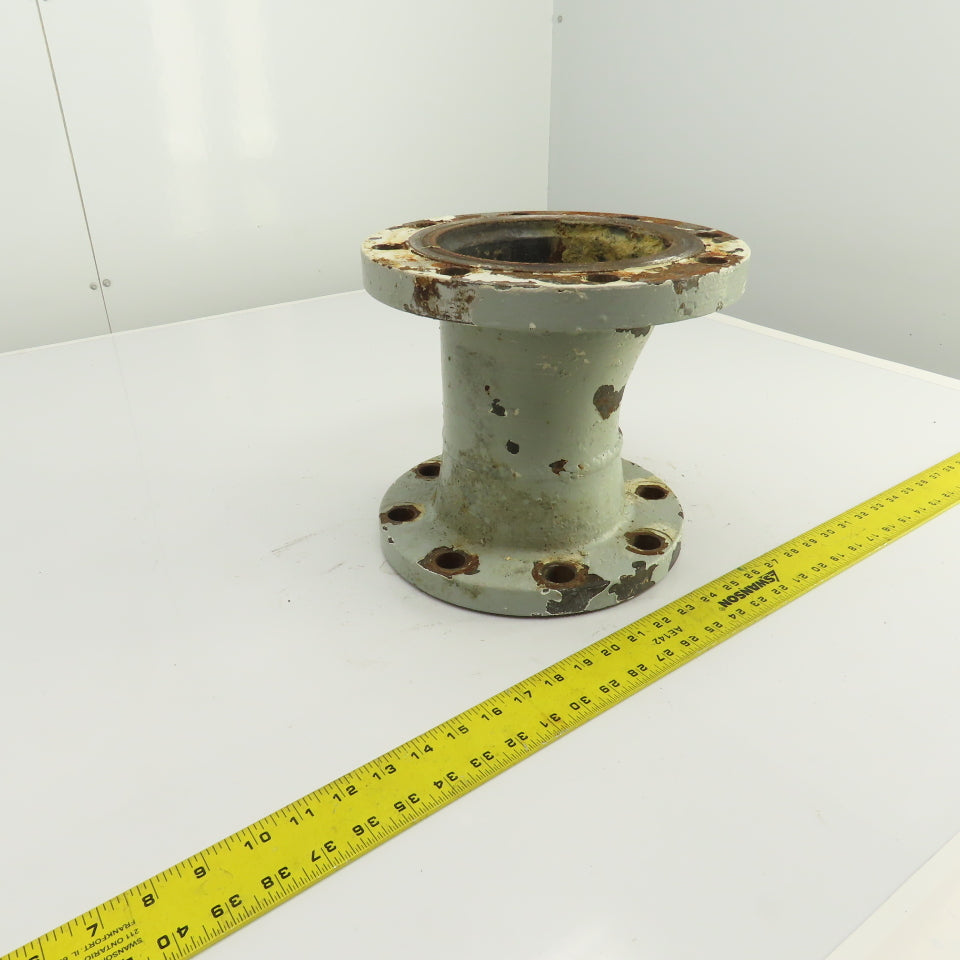 5" x 6-3/4" Flanged Cast Iron Offset Eccentric Pipe Reducer Coupling