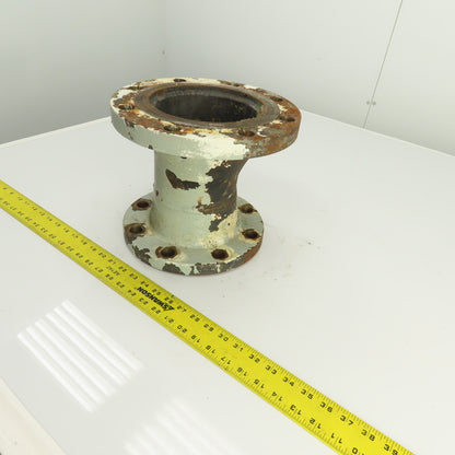 5" x 6-3/4" Flanged Cast Iron Offset Eccentric Pipe Reducer Coupling