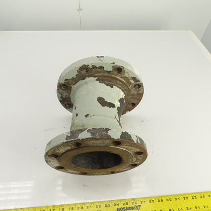 5" x 6-3/4" Flanged Cast Iron Offset Eccentric Pipe Reducer Coupling