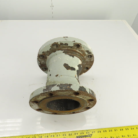 5" x 6-3/4" Flanged Cast Iron Offset Eccentric Pipe Reducer Coupling