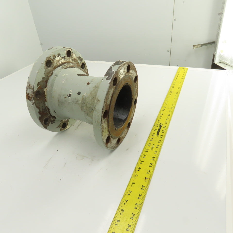5" x 6-3/4" Flanged Cast Iron Offset Eccentric Pipe Reducer Coupling
