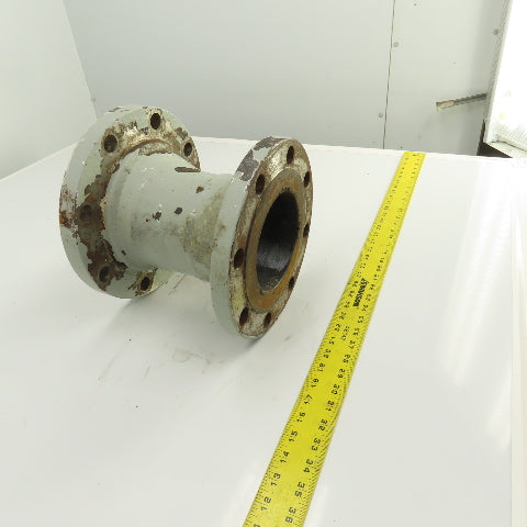 5" x 6-3/4" Flanged Cast Iron Offset Eccentric Pipe Reducer Coupling