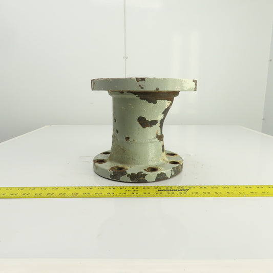 5" x 6-3/4" Flanged Cast Iron Offset Eccentric Pipe Reducer Coupling