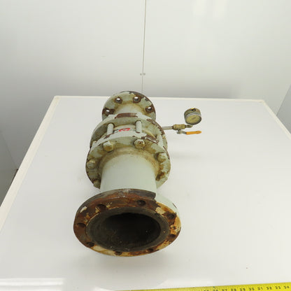 Keystone 176-810-004 4" x 6-1/2" Cast Iron Reducing Coupling W/ 6" Check Valve