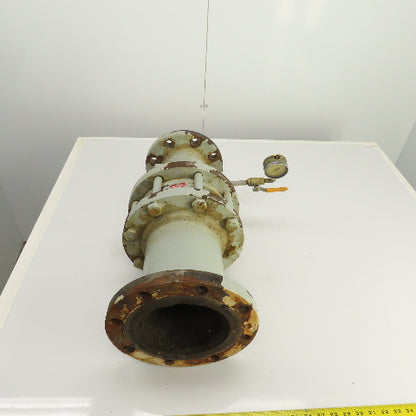 Keystone 176-810-004 4" x 6-1/2" Cast Iron Reducing Coupling W/ 6" Check Valve