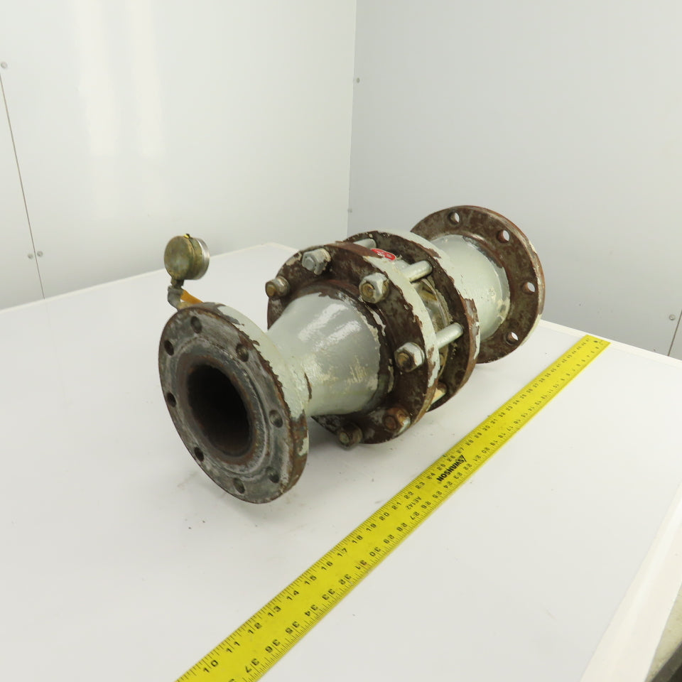 Keystone 176-810-004 4" x 6-1/2" Cast Iron Reducing Coupling W/ 6" Check Valve