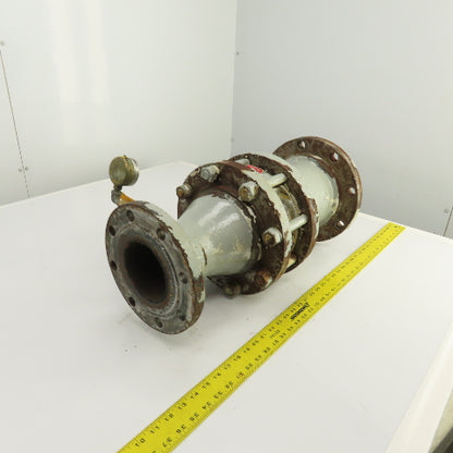 Keystone 176-810-004 4" x 6-1/2" Cast Iron Reducing Coupling W/ 6" Check Valve