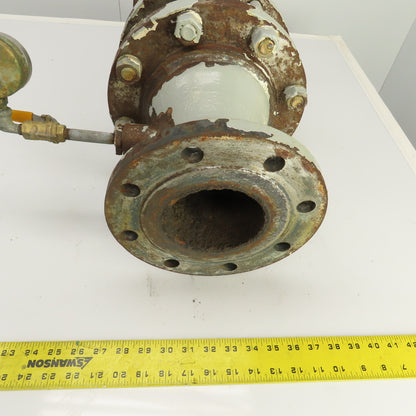 Keystone 176-810-004 4" x 6-1/2" Cast Iron Reducing Coupling W/ 6" Check Valve