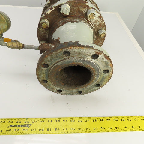Keystone 176-810-004 4" x 6-1/2" Cast Iron Reducing Coupling W/ 6" Check Valve