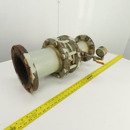Keystone 176-810-004 4" x 6-1/2" Cast Iron Reducing Coupling W/ 6" Check Valve