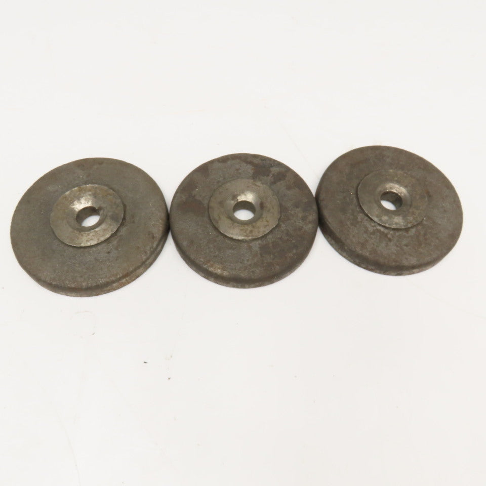 4-1/2" x 9/16" Thick Cast Iron Round Machine Target Lot Of 3
