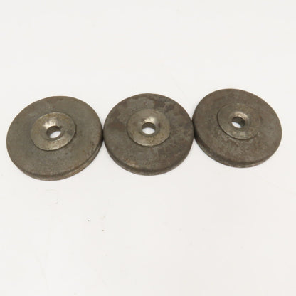 4-1/2" x 9/16" Thick Cast Iron Round Machine Target Lot Of 3