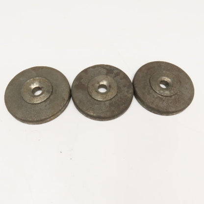 4-1/2" x 9/16" Thick Cast Iron Round Machine Target Lot Of 3