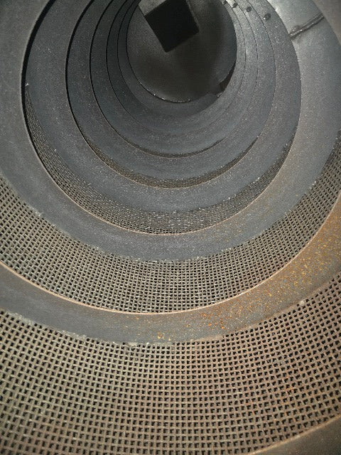 24" ID x 80" L Rotary Auger Centrifugal Trommel Sifter 8RPM 208-480V 3/16" Mesh