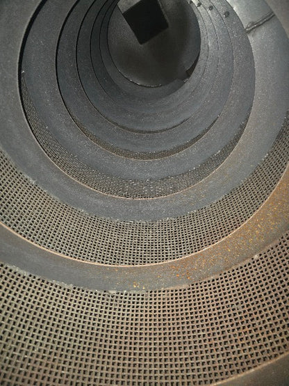 24" ID x 80" L Rotary Auger Centrifugal Trommel Sifter 8RPM 208-480V 3/16" Mesh